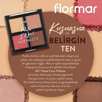 Flormar All I Need Mat Toz Allık Paleti