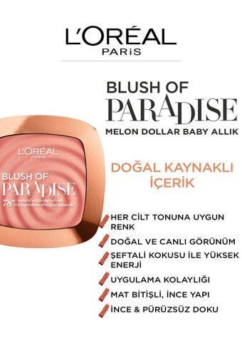 L'Oréal Paris Melon Dollar Embel No:03 Watermelon Mat Toz Allık