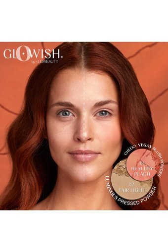 Huda Beauty GloWish Healthy Peach 01 Işıltılı Toz Allık