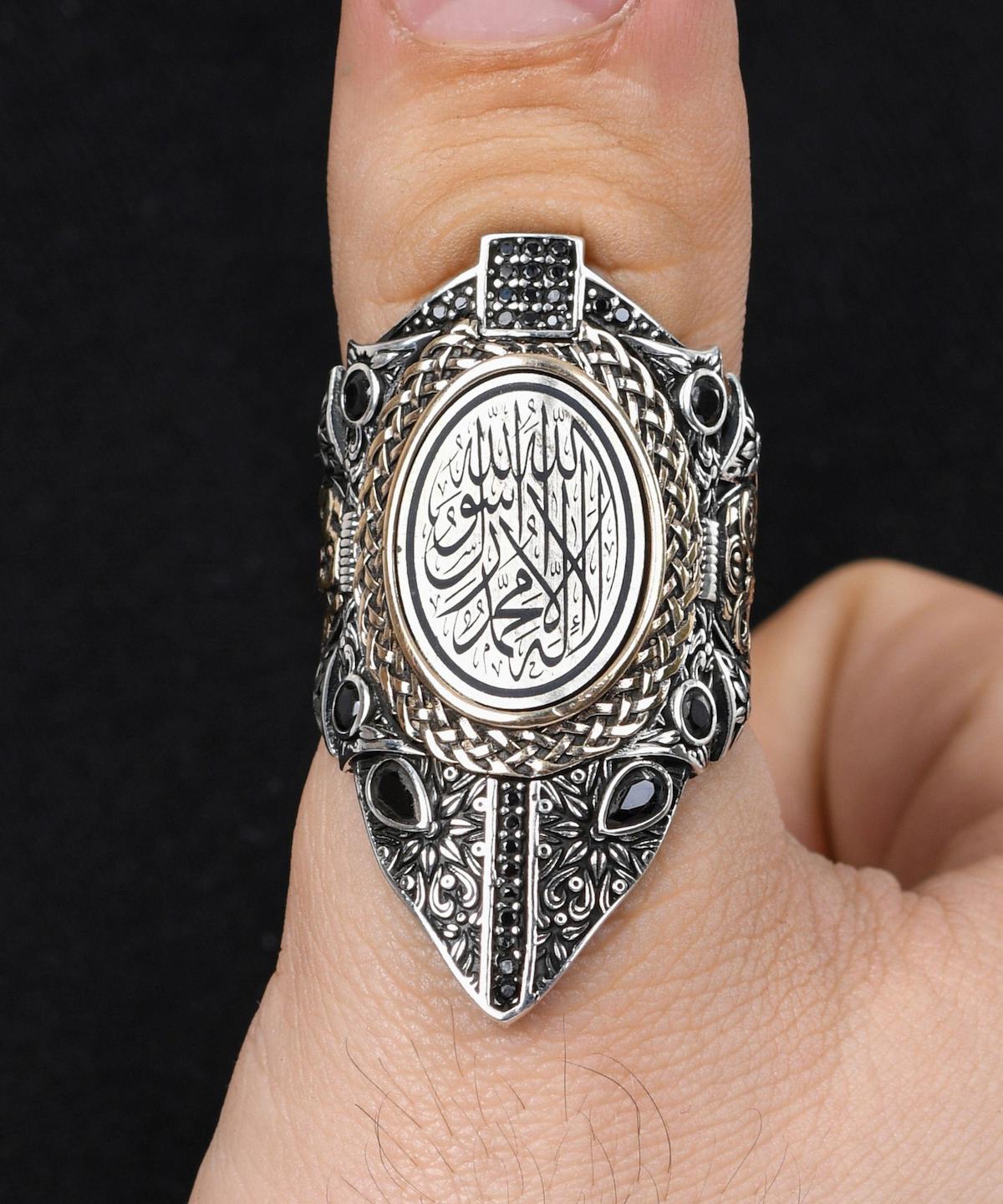 Prestige Gümüş Siyah Zirkon Taşlı 925 Ayar Gümüş Yüzük