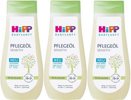 Hipp Babysanft Pfelegeöl Sensitiv Organik Bademli Hipoalerjenik Masaj Yağı 3x200 ml