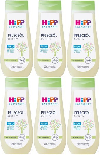 Hipp Babysanft Pfelegeöl Sensitiv Organik Bademli Hipoalerjenik Masaj Yağı 6x200 ml