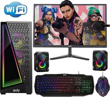 Izoly Cosmıc X Harici Radeon RX 580 Intel Core i5 3470 16 GB Ram 512 GB SSD Tower FreeDos 24 inç Monitörlü Masaüstü Oyuncu Bilgisayarı