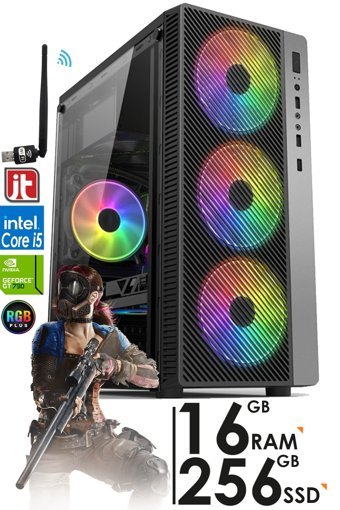 Jetucuzal G389 Harici GeForce GT 730 Intel Core i5 2400 16 GB Ram 256 GB SSD Tower FreeDos Masaüstü Oyuncu Bilgisayarı