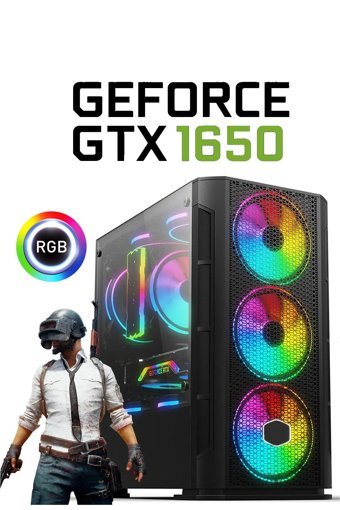 Dmc N149X Harici GeForce GTX 1650 Intel Core i5 3470 16 GB Ram 500 GB HDD + 256 GB SSD Tower FreeDos Masaüstü Oyuncu Bilgisayarı