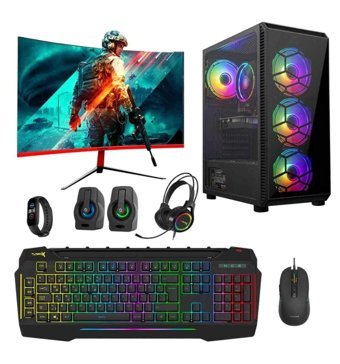 Turbox TX4642 Harici GeForce GTX 750 Tİ AMD Ryzen 5 3600 16 GB Ram 512 GB SSD Tower FreeDos 23.6 inç Monitörlü Masaüstü Oyuncu Bilgisayarı