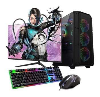 Rogame RKT770080 Harici GeForce RTX 3050 AMD Ryzen 5 5600 16 GB Ram 1 TB SSD Tower FreeDos 27 inç Monitörlü Masaüstü Oyuncu Bilgisayarı