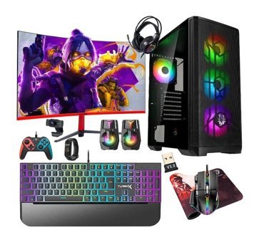 Turbox Quell Harici GeForce GTX 1050 Tİ Intel Core i5 8400 16 GB Ram 1 TB SSD Tower FreeDos 27 inç Monitörlü Masaüstü Oyuncu Bilgisayarı