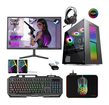 Xaser XSR292 Harici GeForce GT 730 Intel Core i5 3470 8 GB Ram 256 GB SSD Tower FreeDos 21.5 inç Monitörlü Masaüstü Oyuncu Bilgisayarı