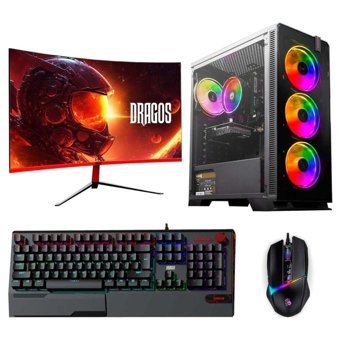 Dragos DRX3183 Harici Radeon RX 6700 XT Intel Core i5 12400F 16 GB Ram 512 GB SSD Tower FreeDos 27 inç Monitörlü Masaüstü Oyuncu Bilgisayarı