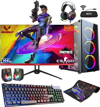 Zeiron FX55 Harici Radeon RX 550 Intel Core i5 3470 16 GB Ram 1 TB HDD + 240 GB SSD Tower FreeDos Monitörlü Masaüstü Oyuncu Bilgisayarı