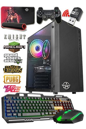 Warbox Raze Max Harici Radeon R7 240 Intel Core i5 650 8 GB Ram 128 GB SSD Tower FreeDos Masaüstü Oyuncu Bilgisayarı