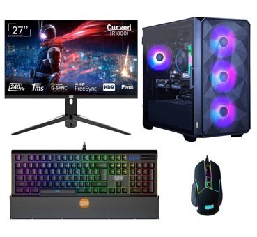 Dragos DRX6012 Harici GeForce RTX 4060 Tİ Intel Core i7 13700F 32 GB Ram 512 GB SSD Tower FreeDos 27 inç Monitörlü Masaüstü Oyuncu Bilgisayarı