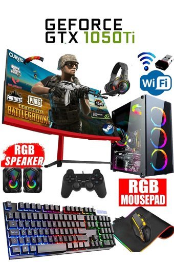 Dmc N36X Harici GeForce GTX 1050 Tİ Intel Core i5 2400 16 GB Ram 500 GB HDD + 256 GB SSD Tower FreeDos Masaüstü Oyuncu Bilgisayarı