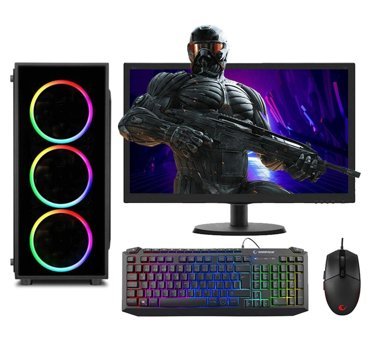 Zeiron MX45 IN Harici Radeon RX 550 Intel Core i5 3470 16 GB Ram 500 GB HDD + 240 GB SSD Tower FreeDos 21.5 inç Monitörlü Masaüstü Oyuncu Bilgisayarı