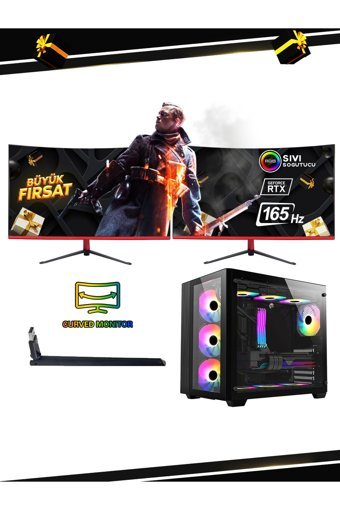 Ramtech FF Prime Harici GeForce RTX 4060 Intel Core i5 9400F 32 GB Ram 1 TB SSD Tower FreeDos Masaüstü Oyuncu Bilgisayarı