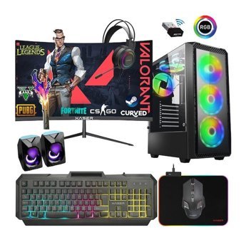 Xaser XSR762 Harici Radeon RX 550 Intel Core i7 2600 16 GB Ram 256 GB SSD Tower FreeDos 24 inç Monitörlü Masaüstü Oyuncu Bilgisayarı