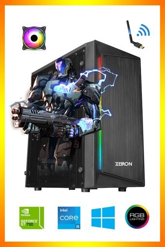 Zeiron DN105 Harici GeForce GT 730 Intel Core i5 4570 16 GB Ram 256 GB SSD Tower FreeDos Masaüstü Oyuncu Bilgisayarı