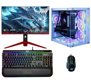Dragos DRX6166 Harici GeForce RTX 4060 Intel Core i7 13700F 32 GB Ram 1 TB SSD Tower FreeDos 27 inç Monitörlü Masaüstü Oyuncu Bilgisayarı