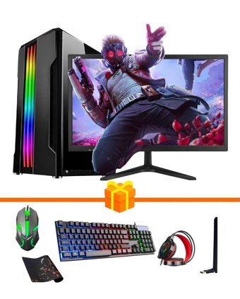 Ramtech Gaming RG505-011 Harici GeForce GT 730 AMD Ryzen 5 5500 16 GB Ram 256 GB SSD Tower FreeDos 21 inç Monitörlü Masaüstü Oyuncu Bilgisayarı