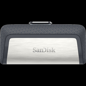 Sandisk Ultra Dual Drive Sdddc2-064G-G46 Çift Taraflı USB 3.1 Usb Type-C 64 GB Flash Bellek Siyah Gümüş