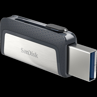 Sandisk Ultra Dual Drive Sdddc2-064G-G46 Çift Taraflı USB 3.1 Usb Type-C 64 GB Flash Bellek Siyah Gümüş
