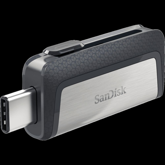 Sandisk Ultra Dual Drive Sdddc2-064G-G46 Çift Taraflı USB 3.1 Usb Type-C 64 GB Flash Bellek Siyah Gümüş
