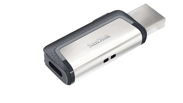 Sandisk Ultra Dual Drive Sdddc2-064G-G46 Çift Taraflı USB 3.1 Usb Type-C 64 GB Flash Bellek Siyah Gümüş
