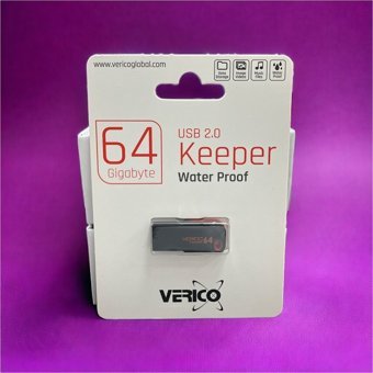 Verico Keeper USB 2.0 Usb Type-A 64 GB Flash Bellek Siyah Kırmızı