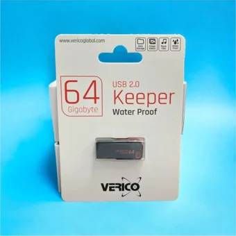 Verico Keeper USB 2.0 Usb Type-A 64 GB Flash Bellek Siyah Kırmızı