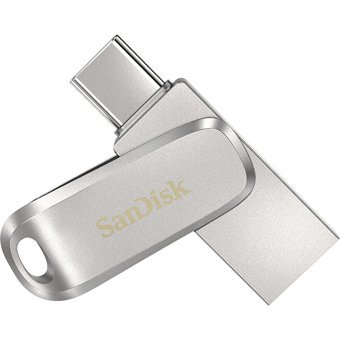 Sandisk Ultra Dual Drive Luxe Sdddc4-064G-G46 Çift Taraflı USB 3.2 Usb Type-C 64 GB Flash Bellek Gümüş