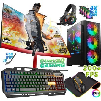 Biggamex CX53 Harici GeForce GTX 1660 Super AMD Ryzen 5 5500 32 GB Ram 512 GB SSD Tower FreeDos 23.8 inç Monitörlü Masaüstü Oyuncu Bilgisayarı