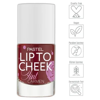 Pastel Lip To Cheek Tint Carmen Mat Likit Allık