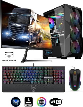Izoly Cradily Y Harici GeForce RTX 2060 Super Intel Core i3 10100F 16 GB Ram 512 GB SSD Tower FreeDos 27 inç Monitörlü Masaüstü Oyuncu Bilgisayarı