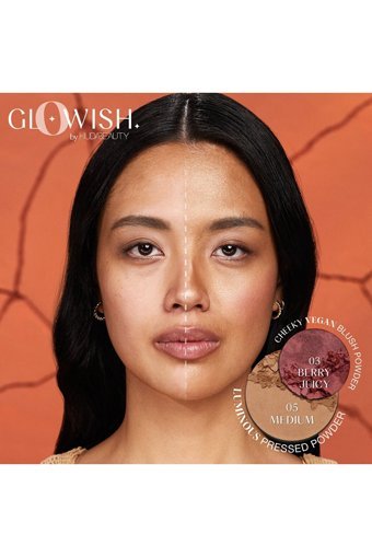 Huda Beauty GloWish Berry Juicy 03 Işıltılı Toz Allık