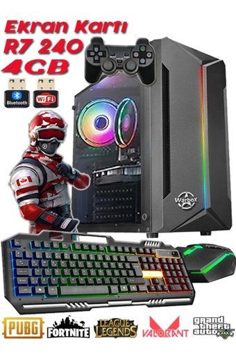 Warbox Alpin Max Harici Radeon R7 240 Intel Core i7 860 8 GB Ram 120 GB HDD + 120 GB SSD Tower FreeDos Masaüstü Oyuncu Bilgisayarı