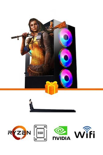 Ramtech Gaming RG505-004 Harici GeForce GT 730 AMD Ryzen 5 5500 16 GB Ram 1 TB HDD + 256 GB SSD Tower FreeDos Masaüstü Oyuncu Bilgisayarı