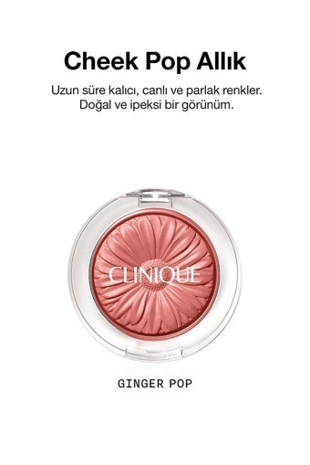 Clinique Cheek Pop Ginger Pop Işıltılı Toz Allık