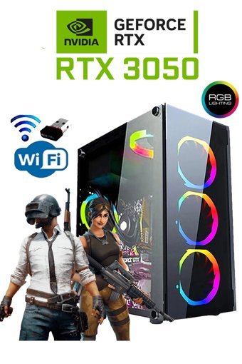 Dmc N242 Harici GeForce RTX 3050 AMD Ryzen 5 3600 16 GB Ram 500 GB HDD + 256 GB SSD Tower FreeDos Masaüstü Oyuncu Bilgisayarı