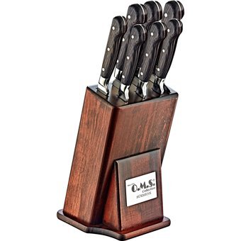 Oms ART-6160 8 Parça Ahşap Standlı Sürmene Bıçak Seti