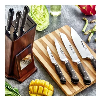 Oms ART-6160 8 Parça Ahşap Standlı Sürmene Bıçak Seti