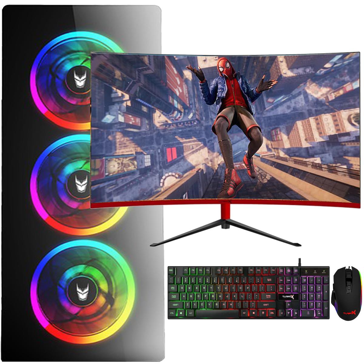 Oleas GM273 Harici Radeon RX 580 Intel Core i5 6500 16 GB Ram 256 GB SSD Tower FreeDos 23.6 inç Monitörlü Masaüstü Oyuncu Bilgisayarı