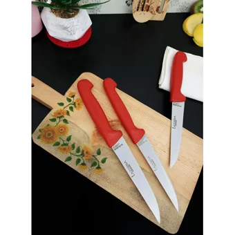 Lazbisa 5'li Silver Mutfak Bıçak Seti Günlük Kullanım Et Ekmek Sebze Meyve Bıçağı
