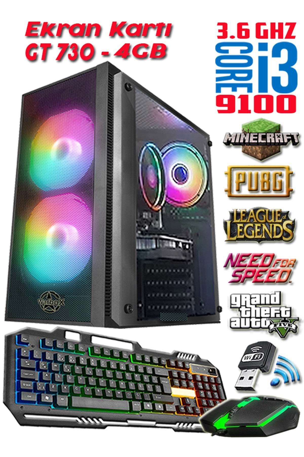 Leo Mix Harici GeForce GT 730 Intel Core i3 9100 8 GB Ram 250 GB HDD + 128 GB SSD Tower FreeDos Masaüstü Oyuncu Bilgisayarı