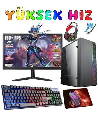 Biggamex Blood SK28 Harici Radeon RX 550 AMD Ryzen 5 3600 32 GB Ram 512 GB SSD Tower FreeDos 19 inç Monitörlü Masaüstü Oyuncu Bilgisayarı