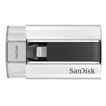 Sandisk IXpand Sdsdıx-016G-G57 Çift Taraflı USB 3.0 Lightning 16 GB Flash Bellek Gri