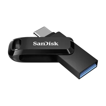 Sandisk Ultra Dual Drıve Go Sdddc3-064G-G46 Çift Taraflı USB 3.1 Usb Type-C 64 GB Flash Bellek Siyah