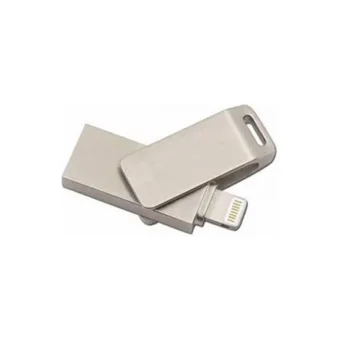 Vothoon Çift Taraflı USB 2.0 Usb Type-A 64 GB Flash Bellek Gümüş