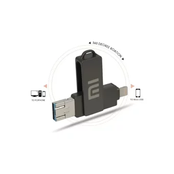 Xiaomi Çift Taraflı USB 3.0 Usb Type-C 2 TB Flash Bellek Siyah