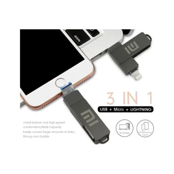 Xiaomi Çift Taraflı USB 3.0 Usb Type-C 2 TB Flash Bellek Siyah